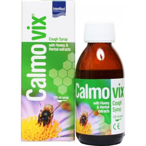 Intermed Calmovix Syrup for Dry Cough with Honey & Herbal Extracts Σιρόπι για τον Ξηρό Βήχα με Μέλι & Φυτικά Εκχυλίσματα 125ml